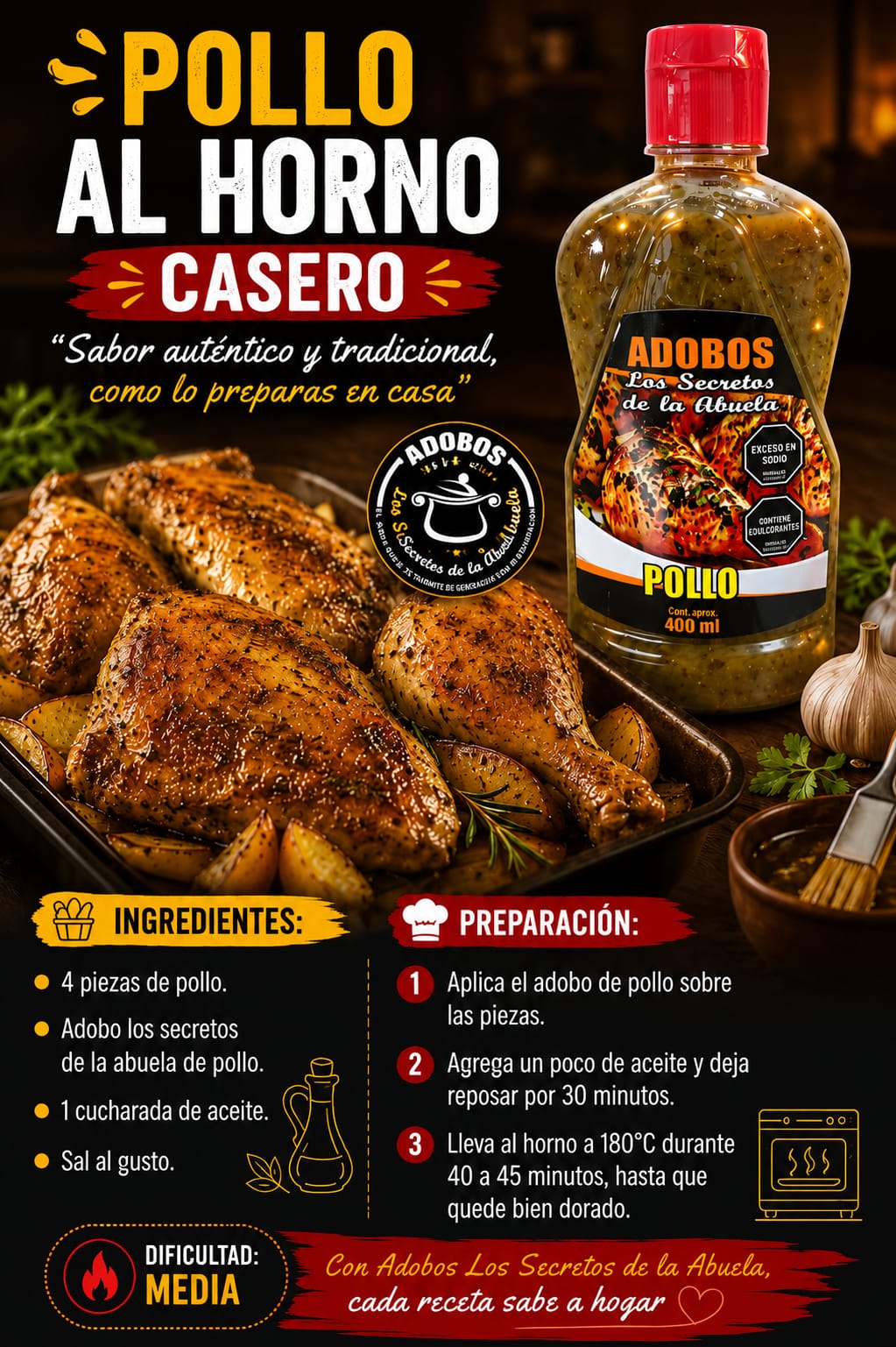 Pollo al horno