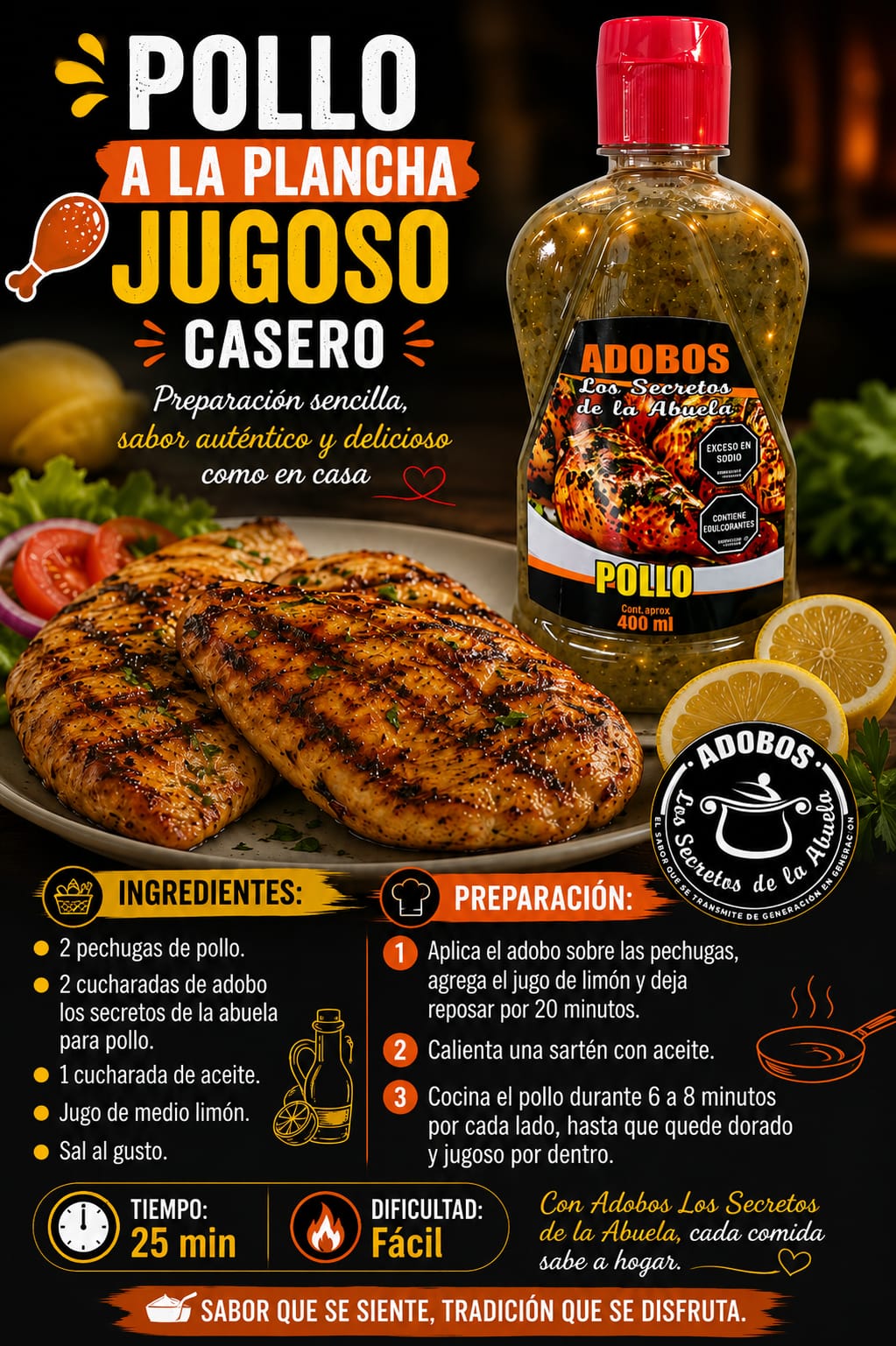 Pollo a la plancha